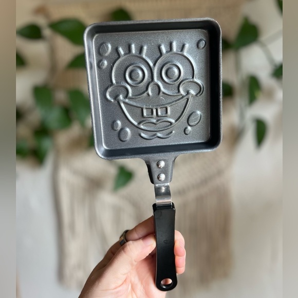 Vintage SpongeBob SquarePants Pancake Sandwich Egg Pan Skillet Nonstick Cartoon - Picture 5 of 6